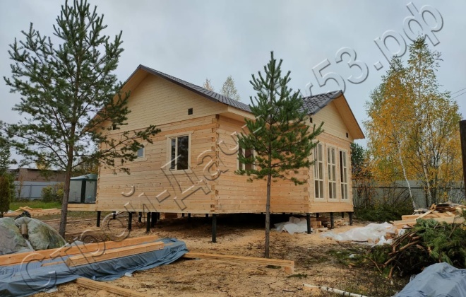 3 Брусовой дом  ОД-10, 10х7,5м, 66М², Московская область, Рузский район, Снт «Садко» (5)